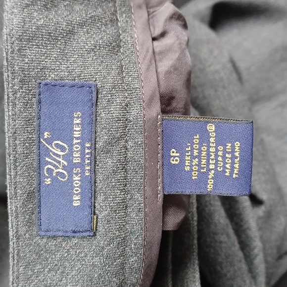 Brooks Brothers 346 Wool Dress Trouser- Sz. 6P - Picture 6 of 8